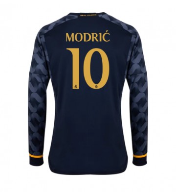 Real Madrid Luka Modric #10 Udebanetrøje 2023-24 Lange ærmer